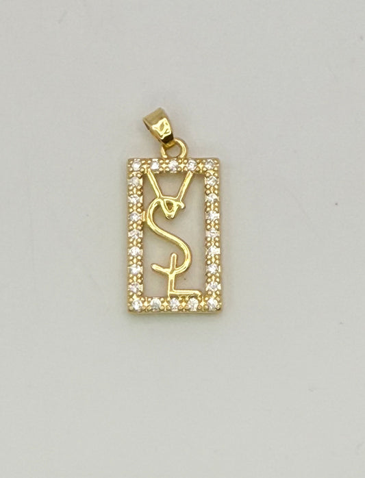 High Quality YSL Designer Gold DIY Charm Pendant