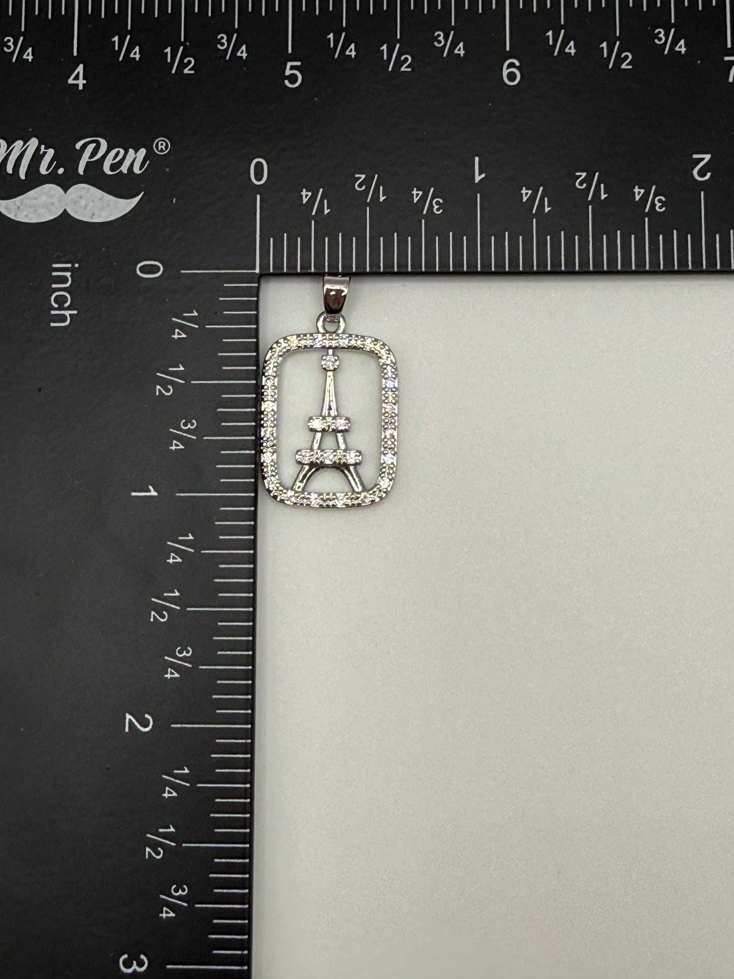 Eiffel Tower Gold & Silver Charm Pendant