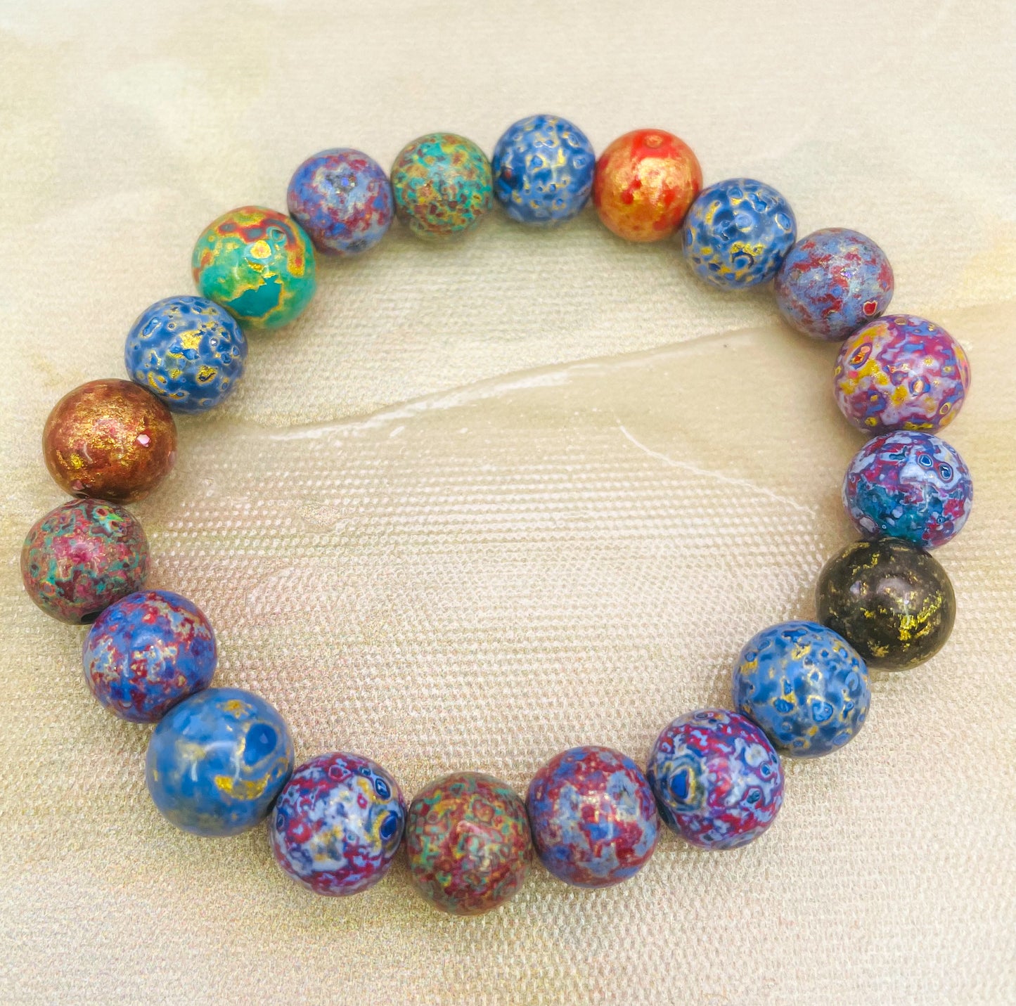 HandCrafted Daji Lacquer Beaded Bracelets