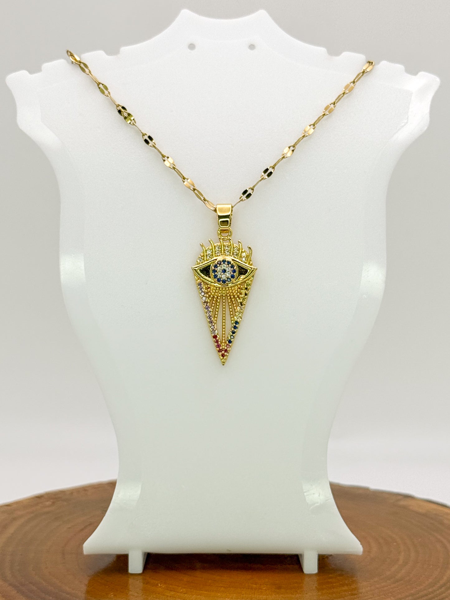 Arrows of Evil Eye Necklace