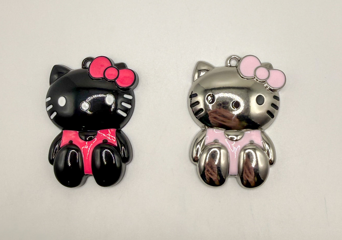 Metal Hello Kitty DIY Keychain Pendant Accessories