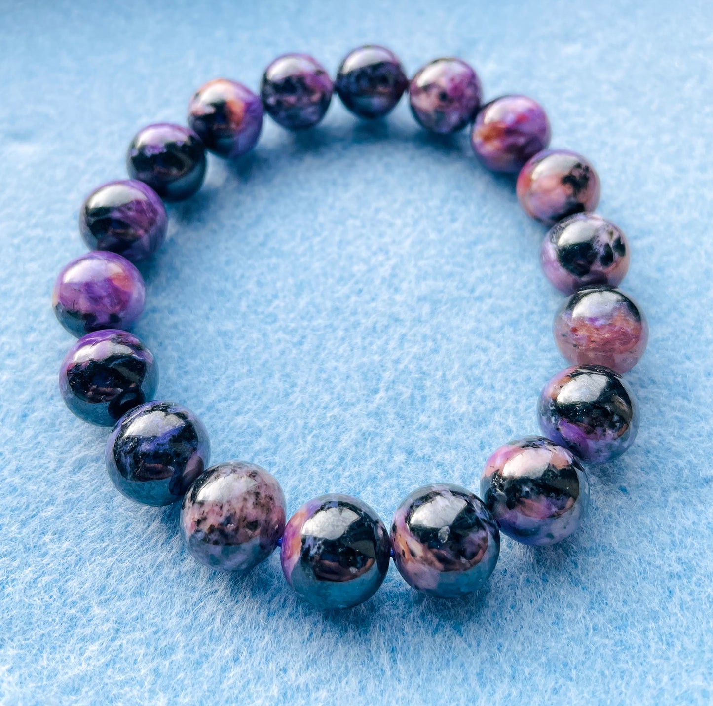 Natural Charoite Crystal Bracelet