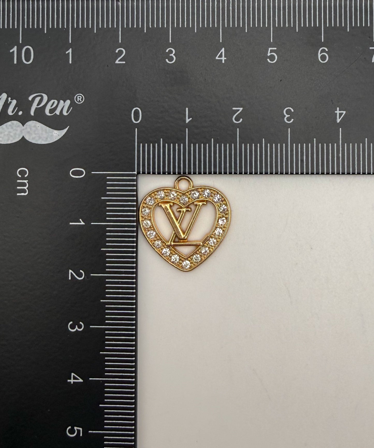 SPECIAL: LV Heart Shaped Metal DIY Charms