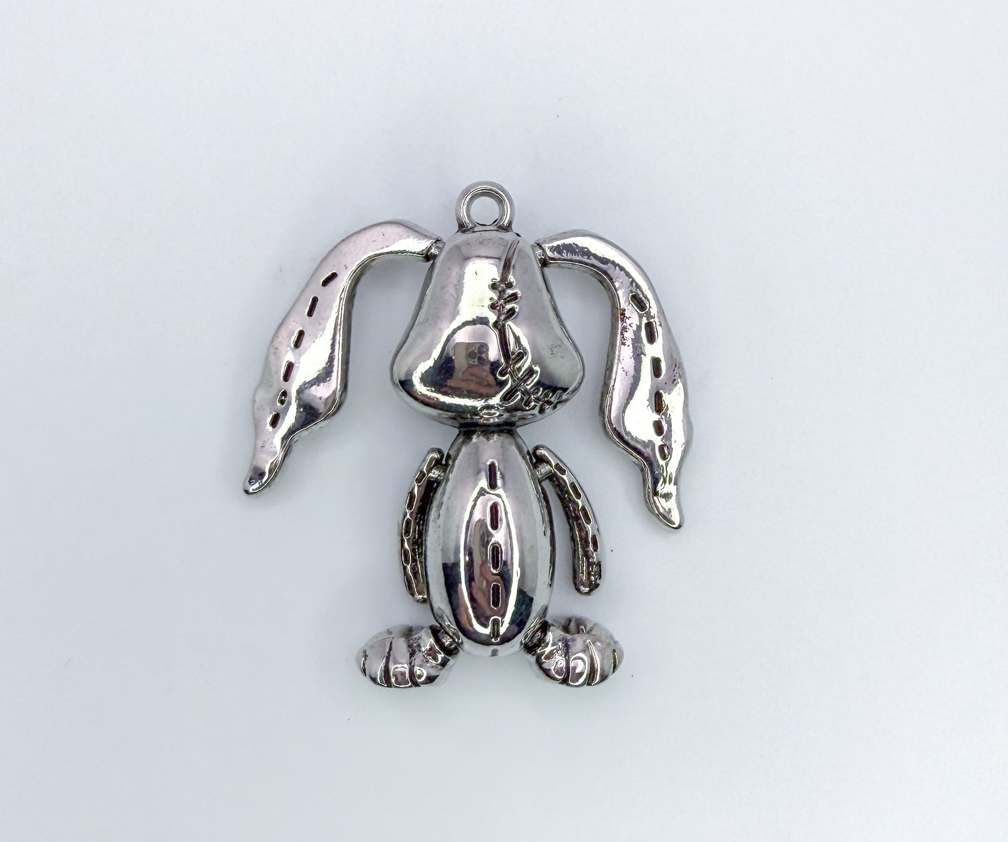 Silver Floppy Bunny Pendant