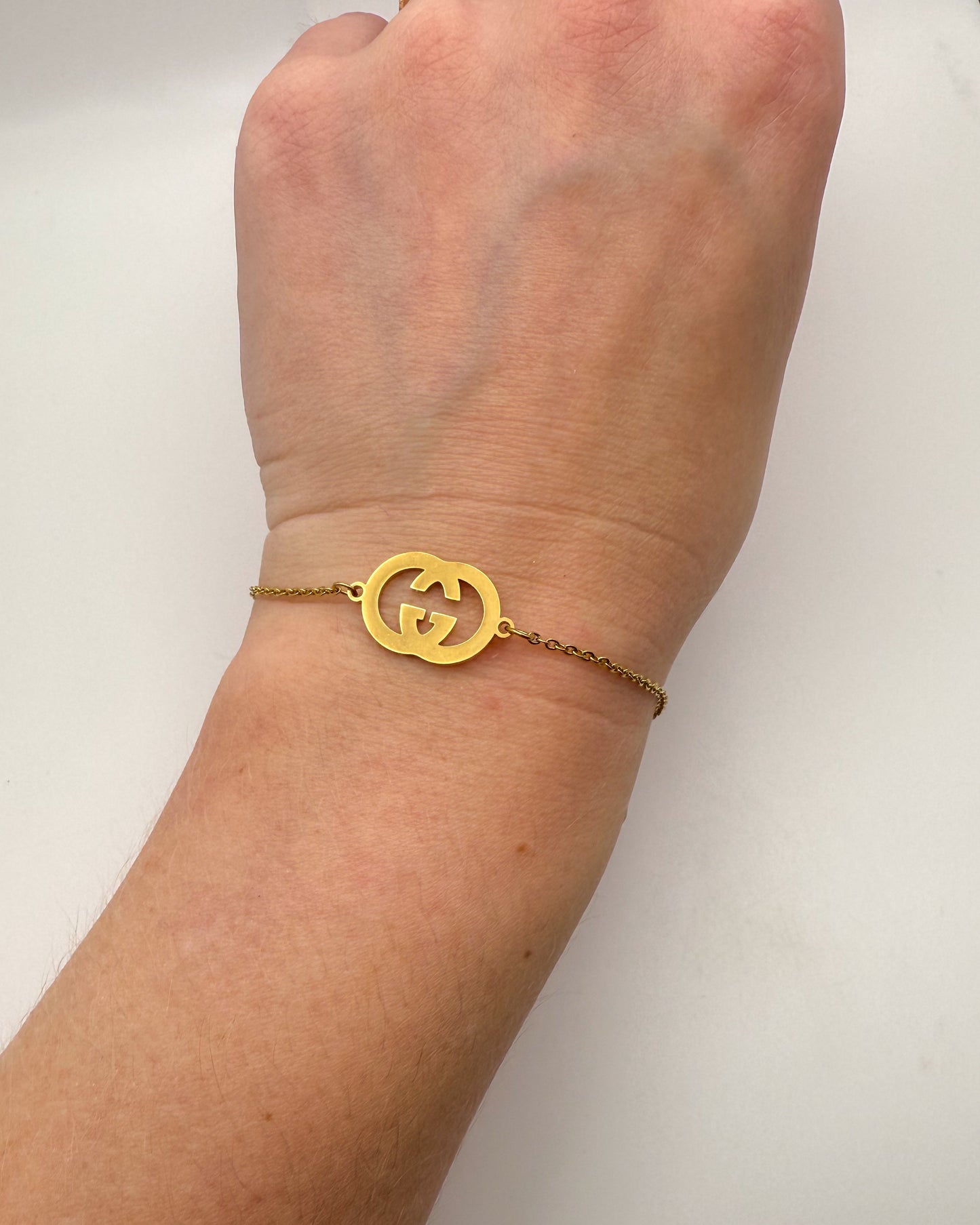 Gold GG Designer Chain Adjustable Bracelet