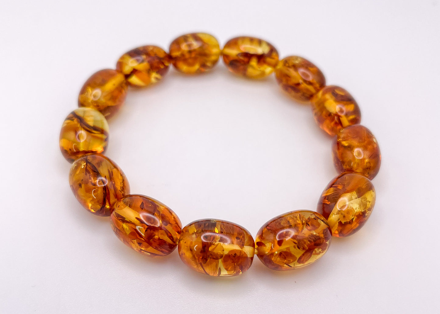 Natural Flower Amber Bracelets