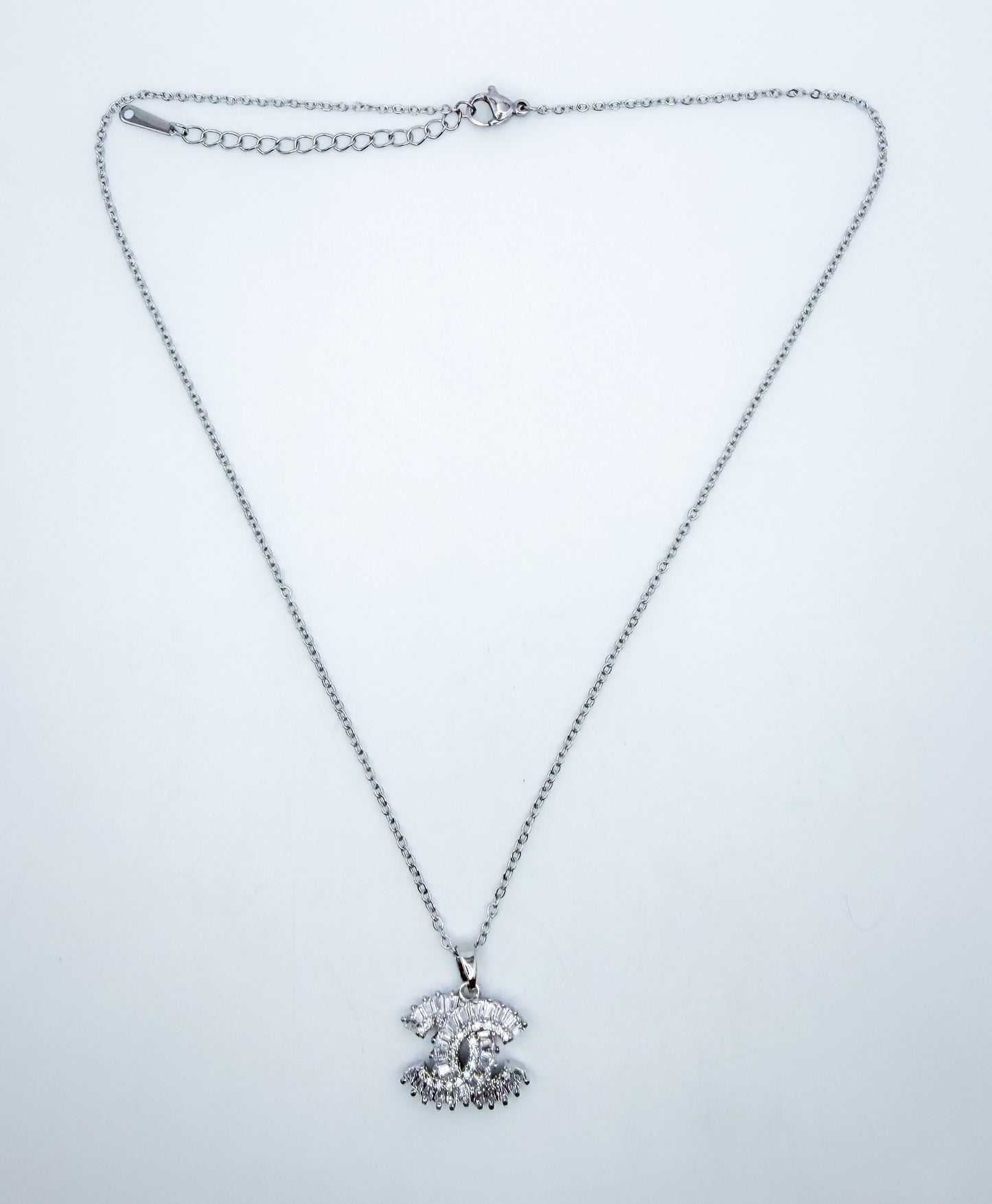 NEW CC Designer Crystal Zircon Pendant Necklace