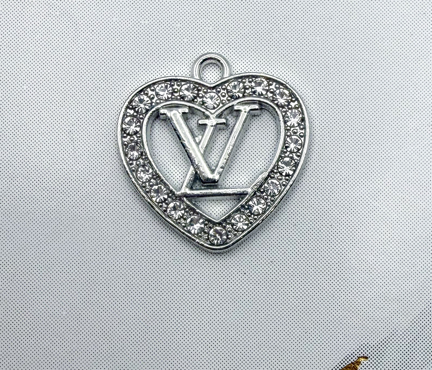 SPECIAL: LV Heart Shaped Metal DIY Charms