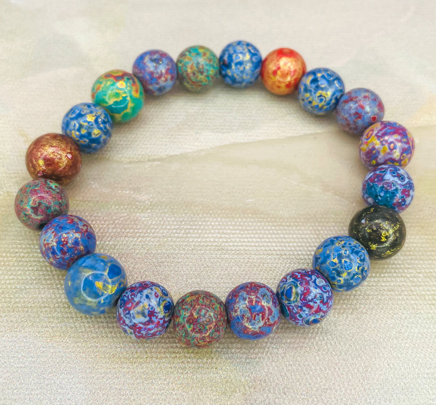 HandCrafted Daji Lacquer Beaded Bracelets