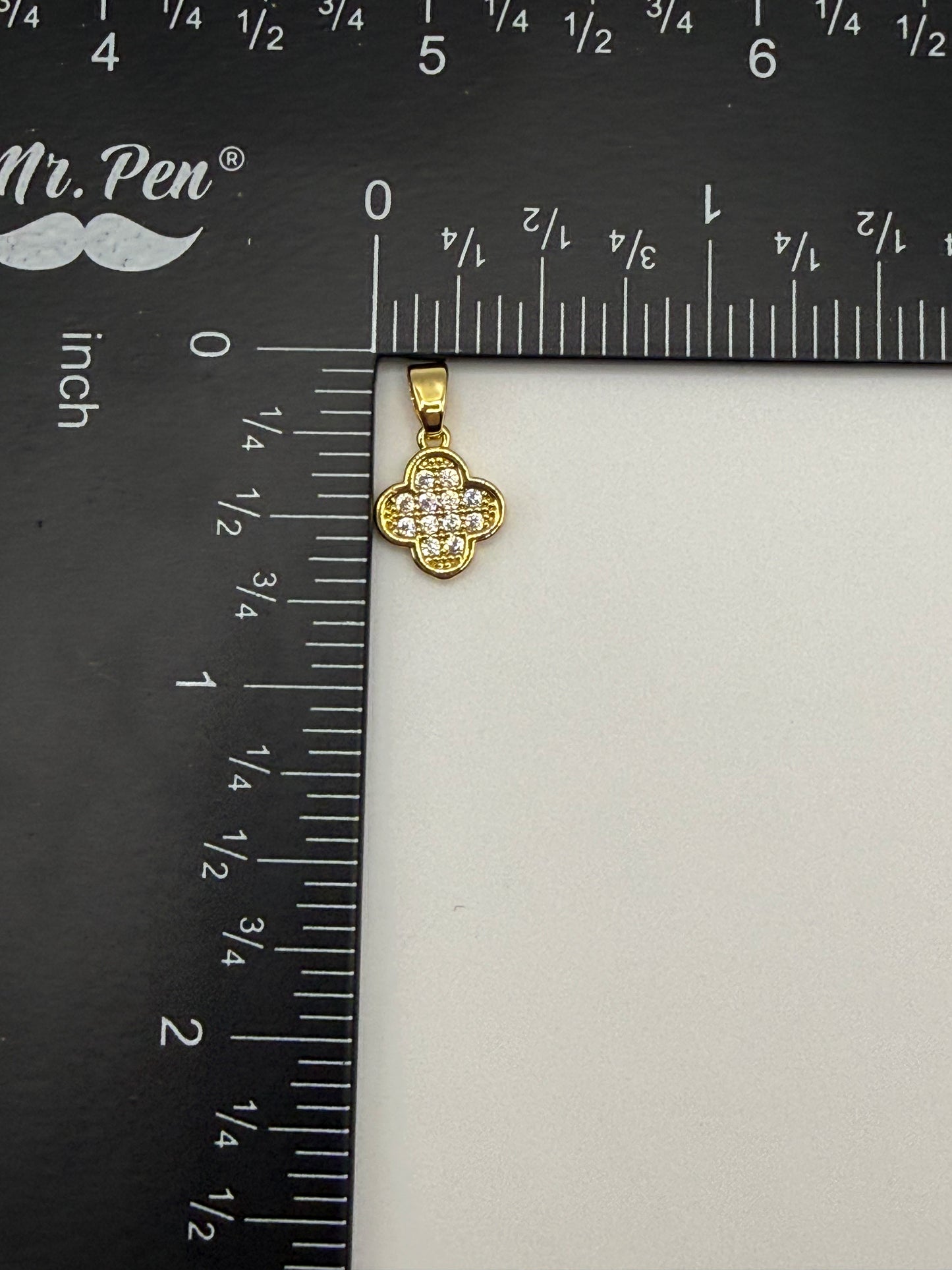 Mini Gold & Silver Clover Charm Pendant