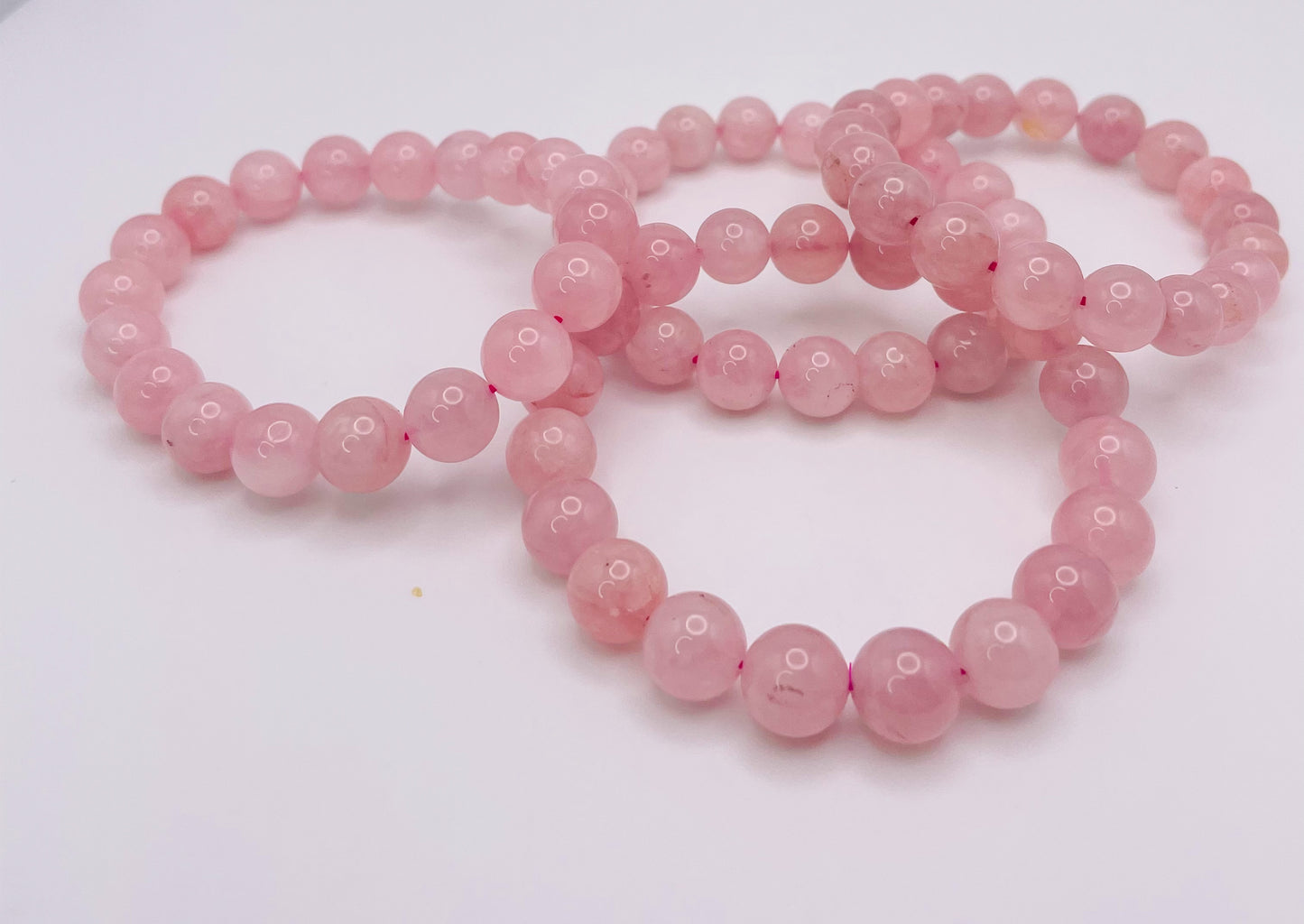 Natural Rose Quartz Crystal Bracelets