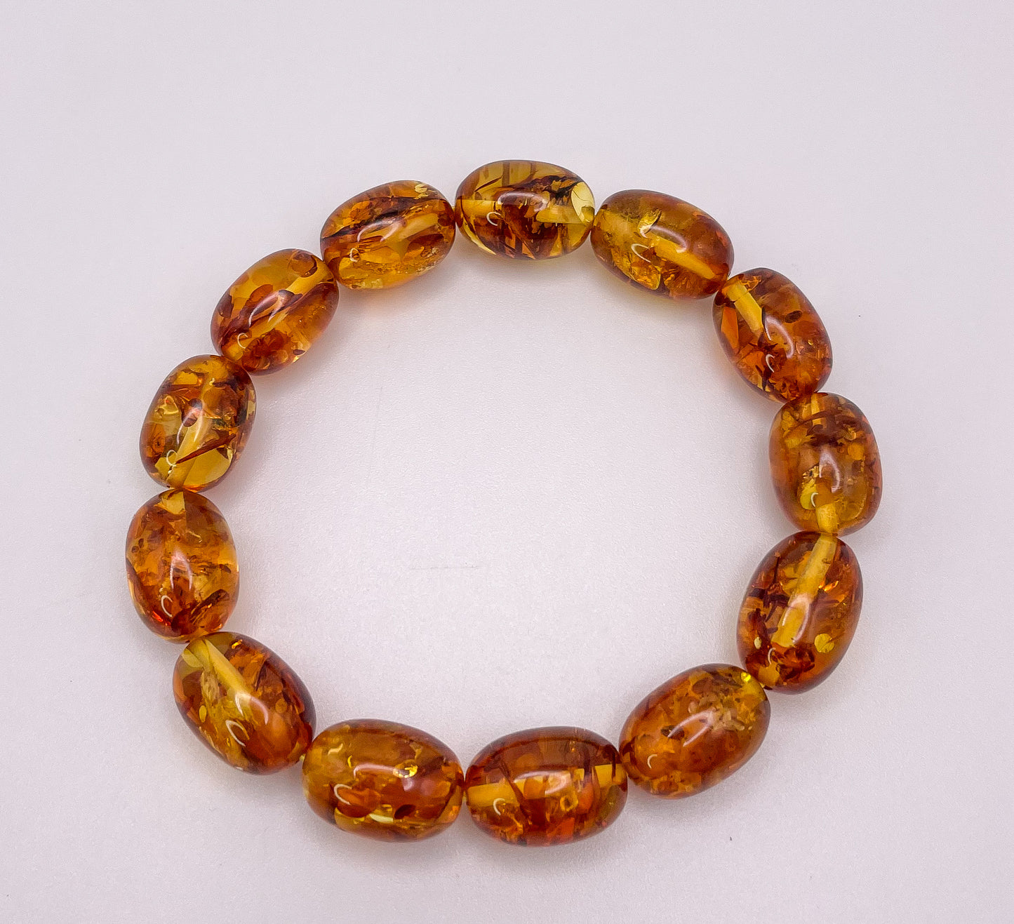 Natural Flower Amber Bracelets