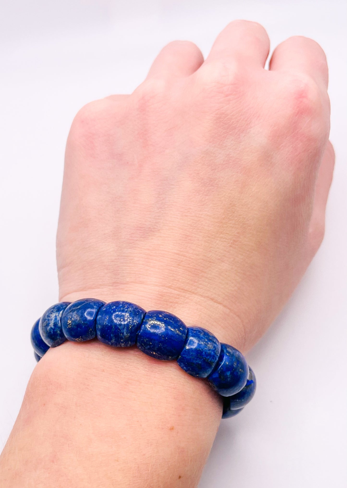 Natural Lapis Lazuli Crystal Bangle Bracelets