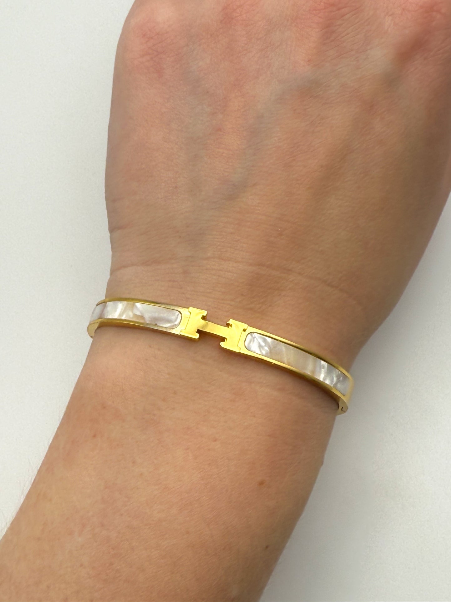 Hermes Gold Bangle Bracelet