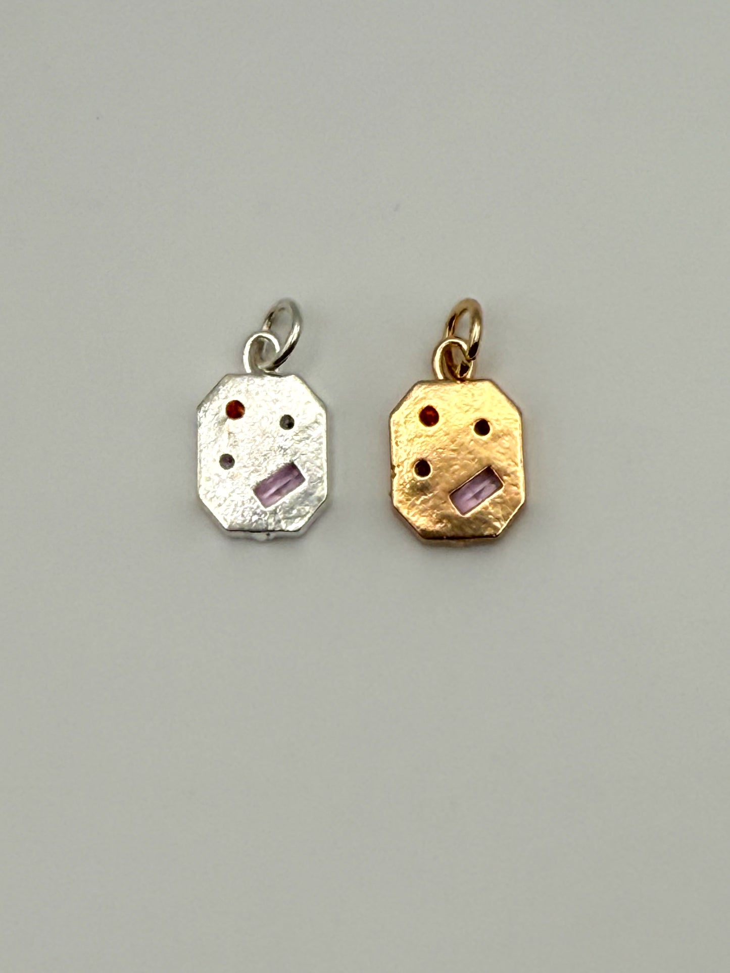 Colorful Mixed Zircon Charm Pendant