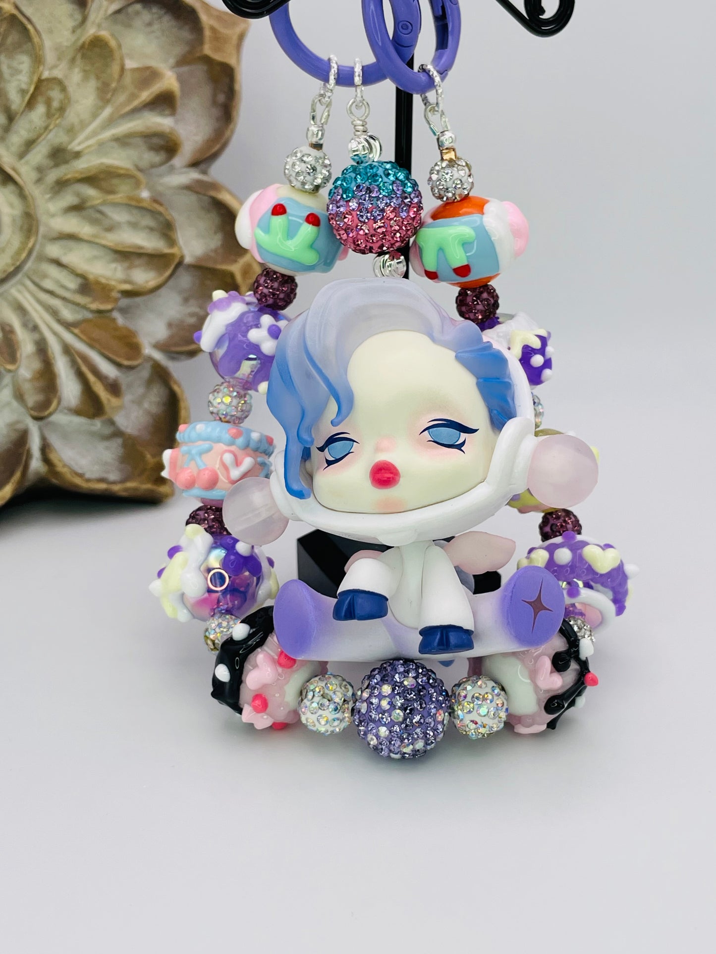 Pop Mart’s Skull Panda Unicorn Keychain Bag Charm