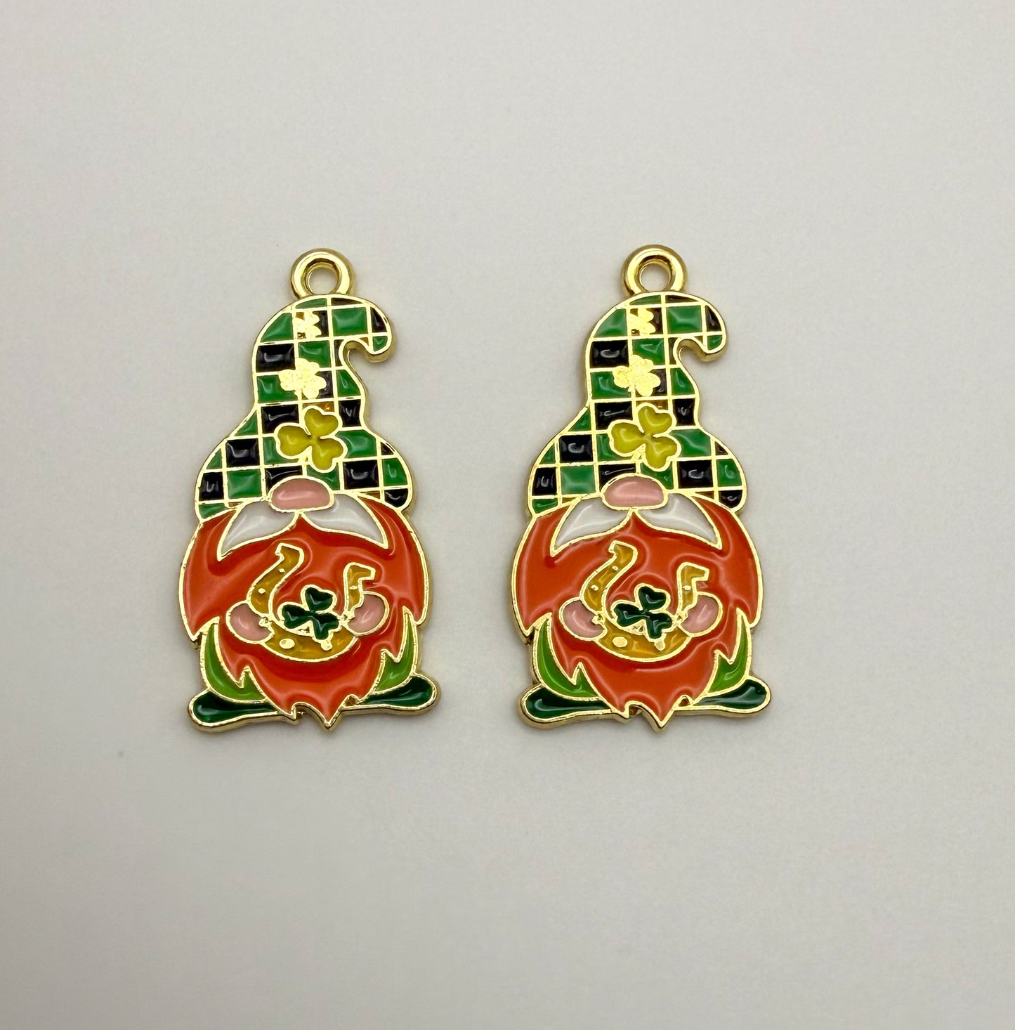 Irish Gnome Metal DIY Charms