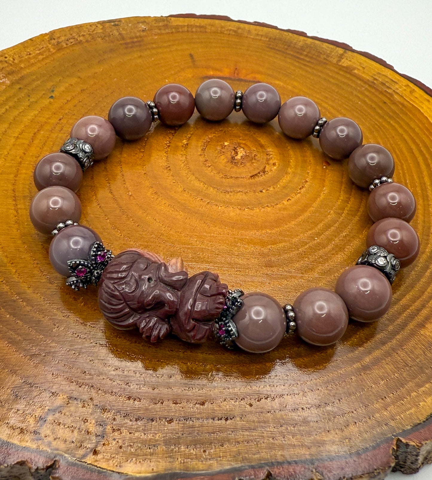 Natural Alashan Agate Angel Bracelets- 2 Different Styles