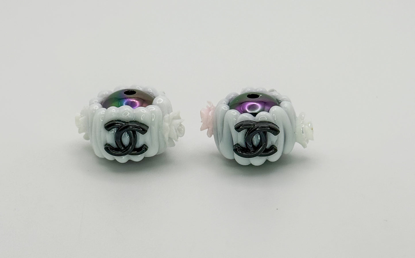 CC Designer Acrylic Hand Painted DIY Pen Beads