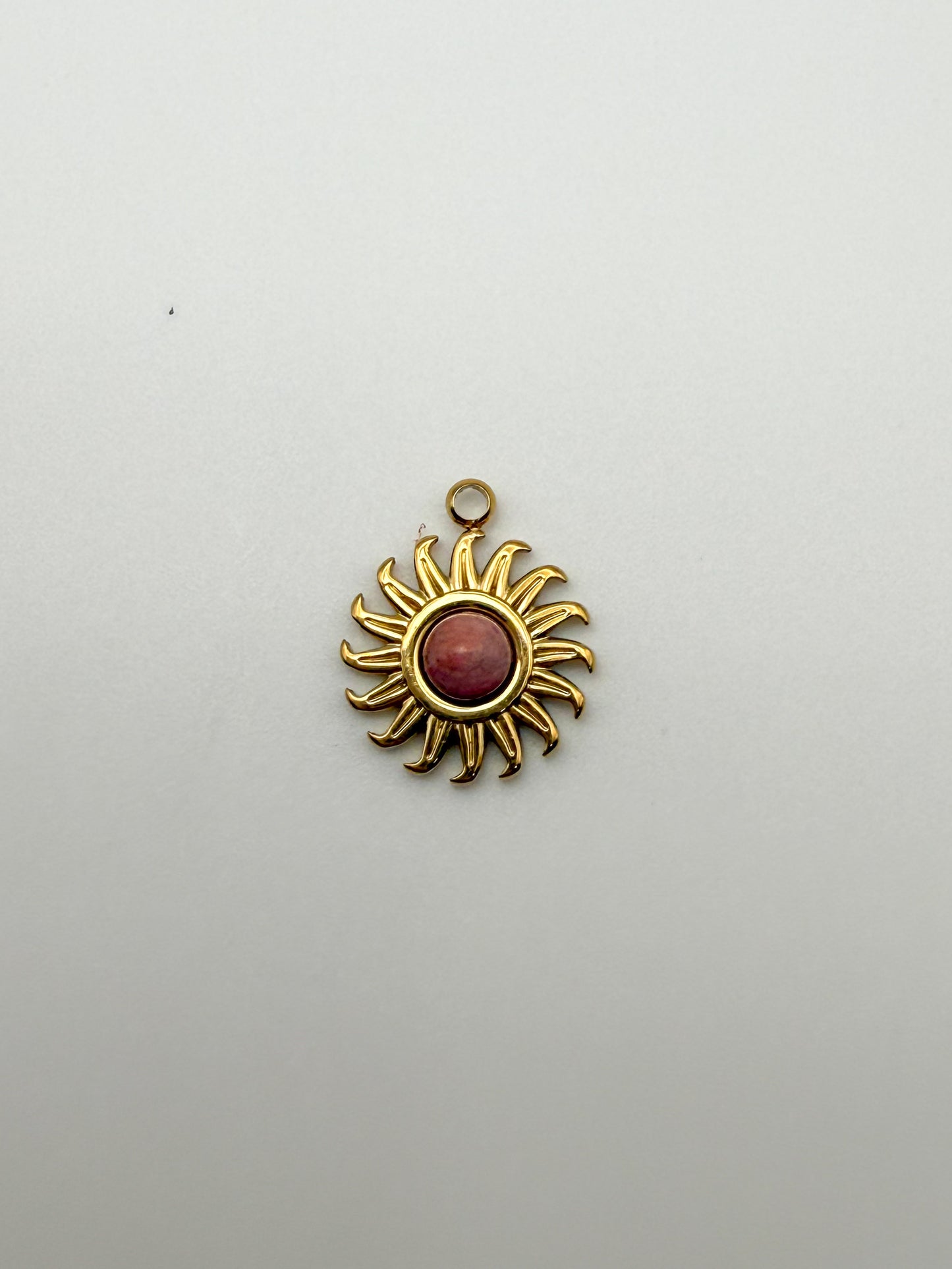 Stainless Steel Gold Mini Sun Charms