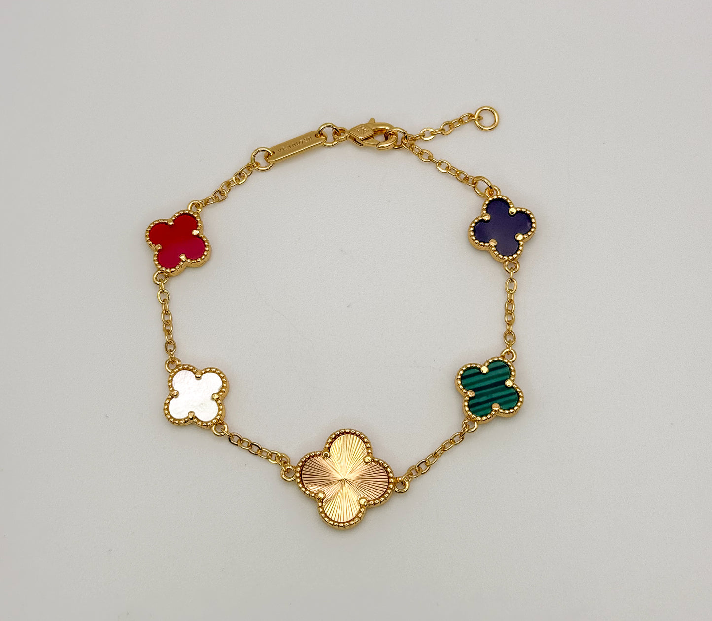 Multicolored Clover Bracelet