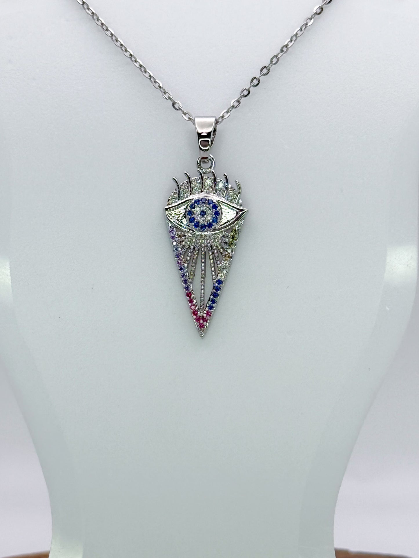 Arrows of Evil Eye Necklace