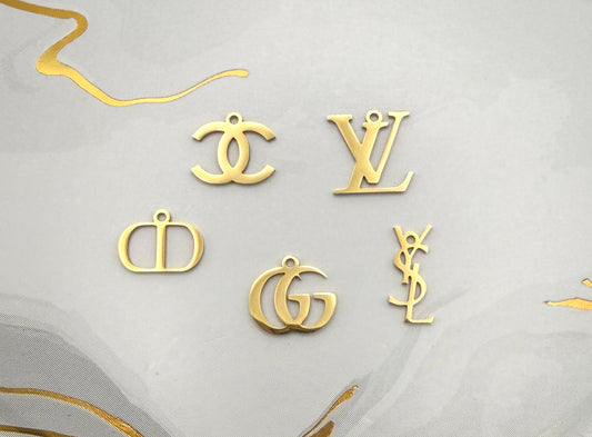 Gold Stainless Steel Designer DIY Charms