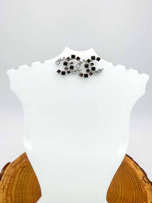 S925 CC Designer Stud Earrings
