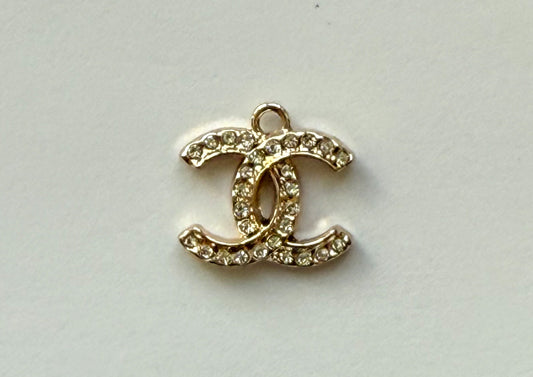 Gold HQ CC Designer DIY Charm Pendant
