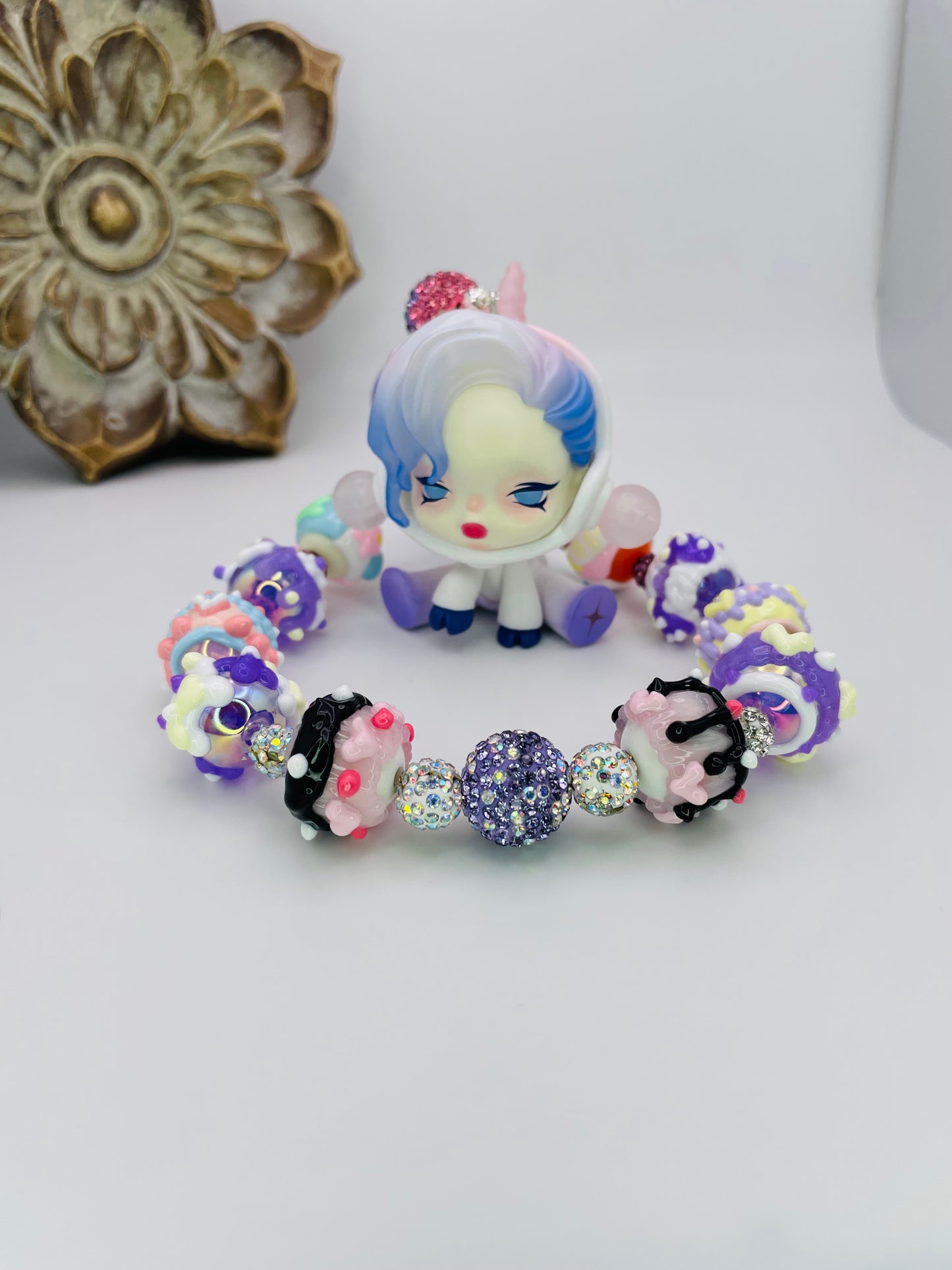 Pop Mart’s Skull Panda Unicorn Keychain Bag Charm