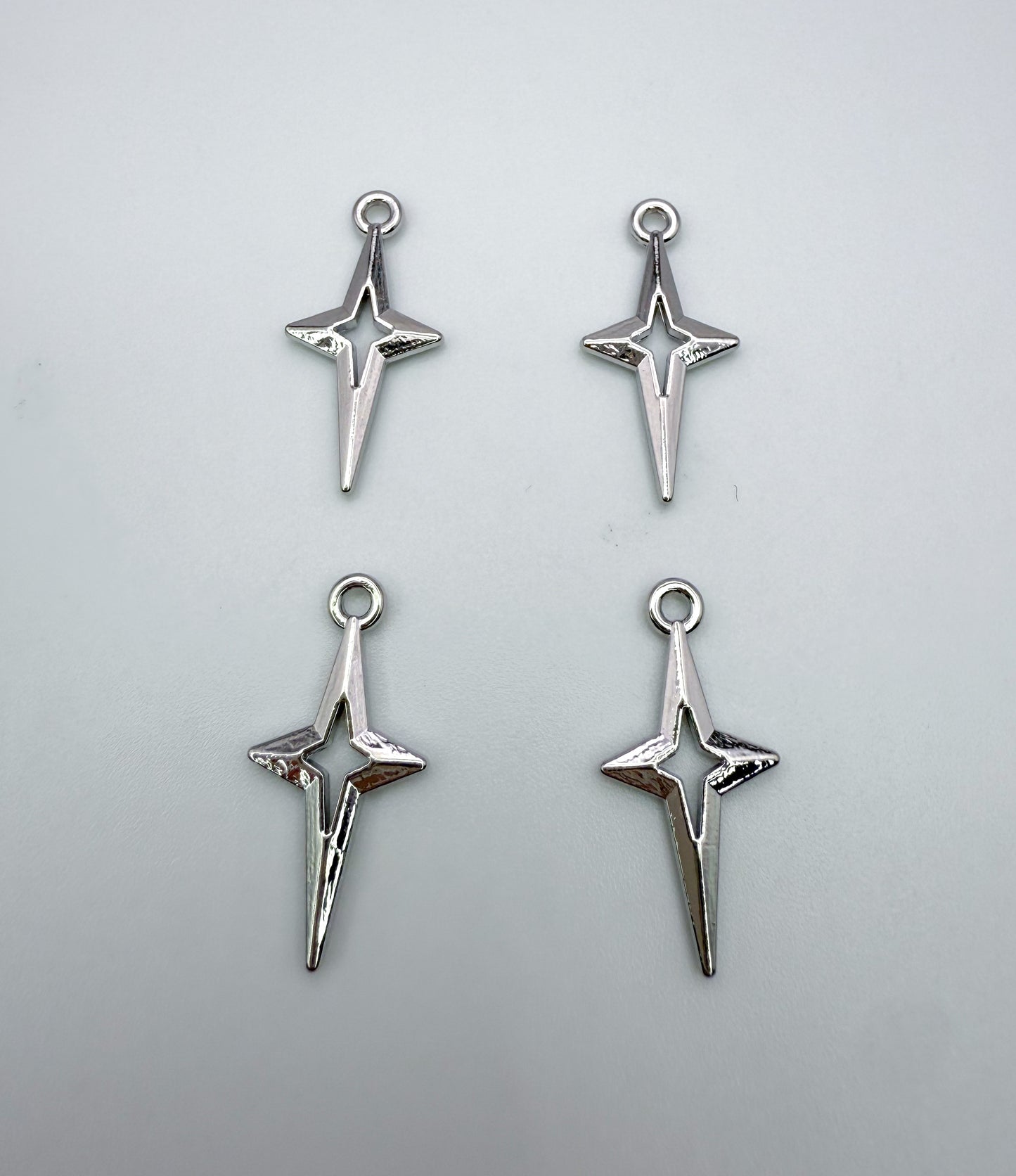 Silver Northern Star Charm