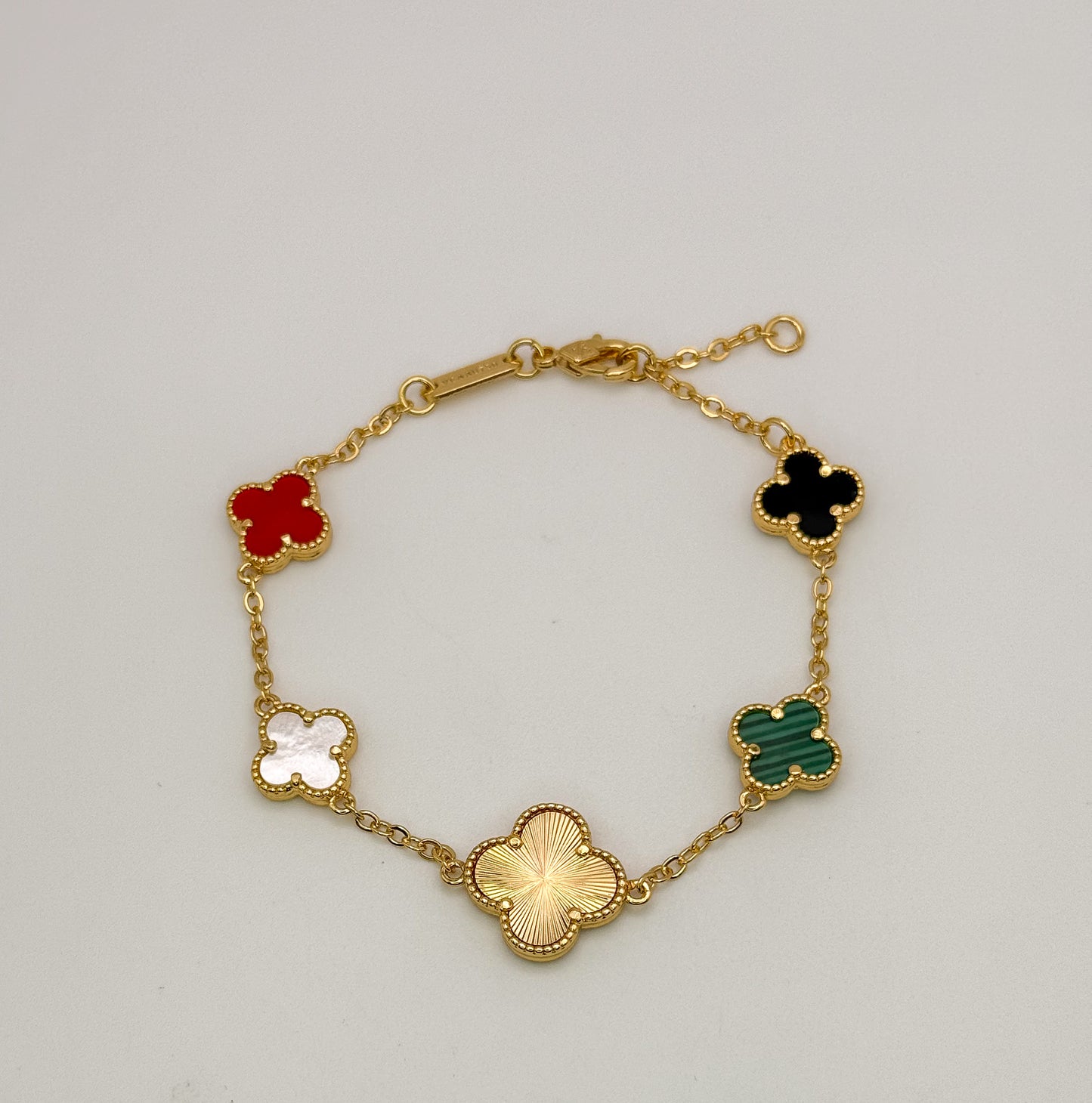 Multicolored Clover Bracelet