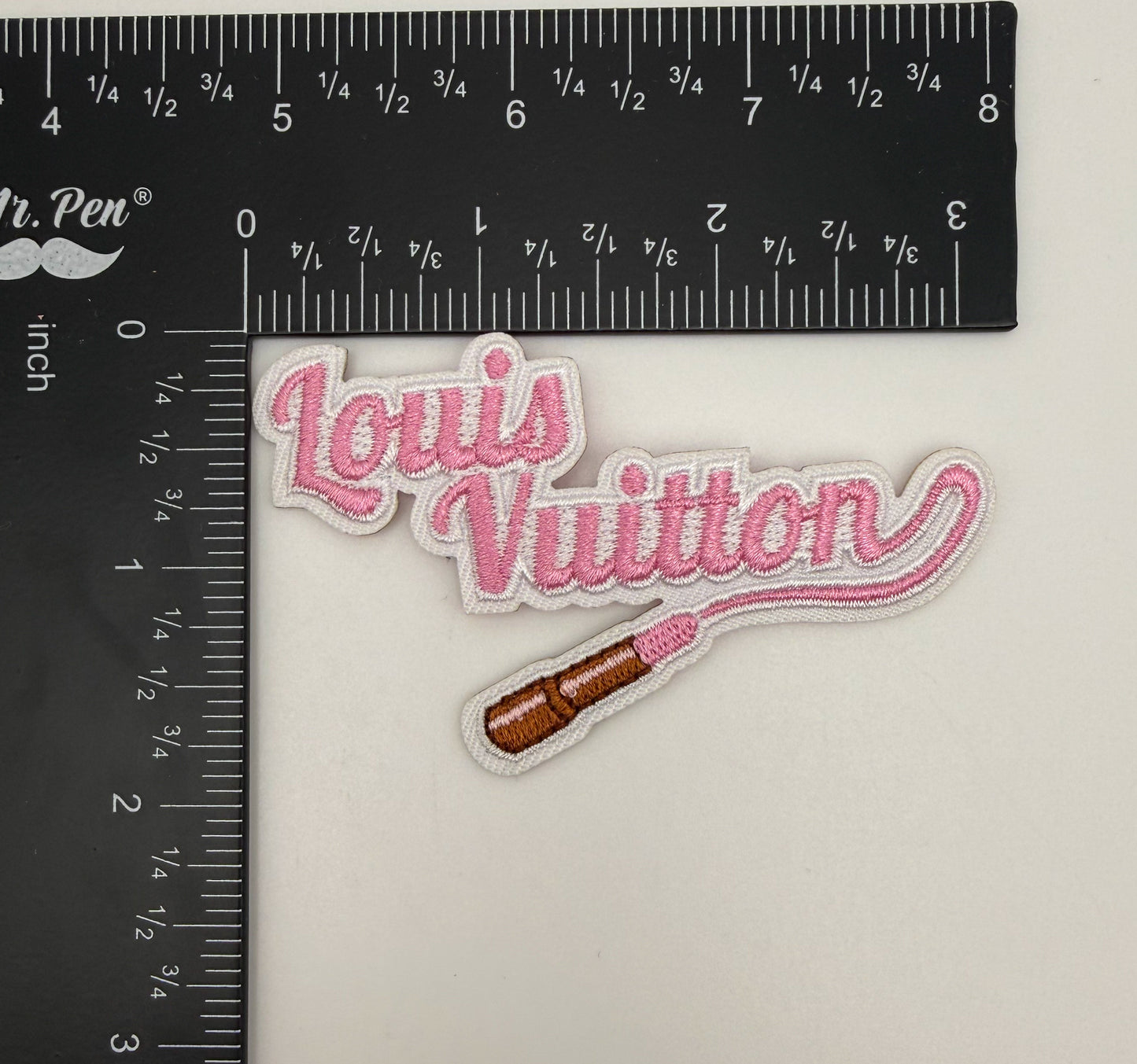 LV Designer DIY Glue Sew On Fabric Patches