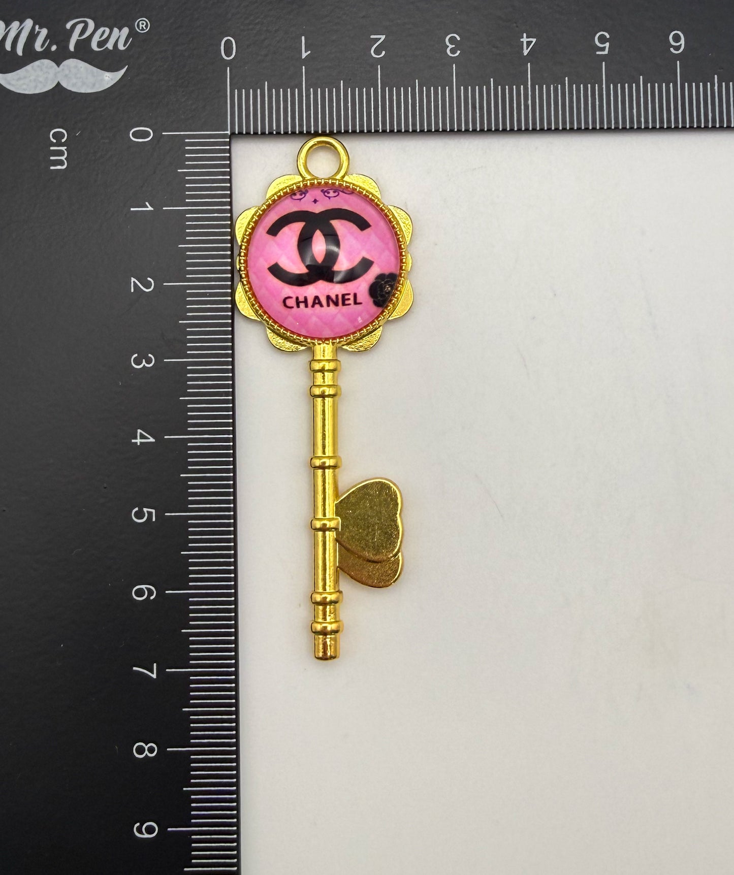 Designer Metal Key Charm Pendants