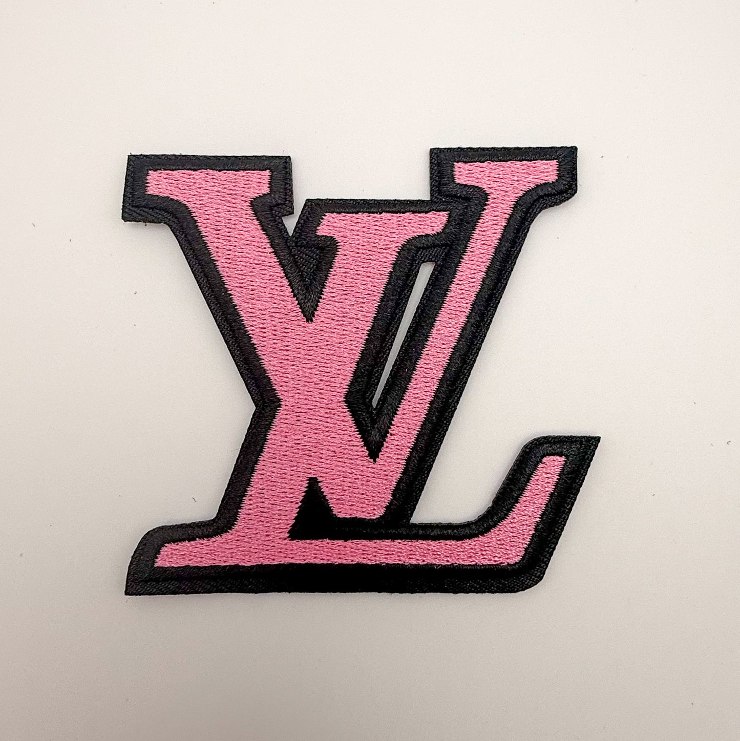 Variety of Colorful LV Designer Glue on Sew on Fabric Patches