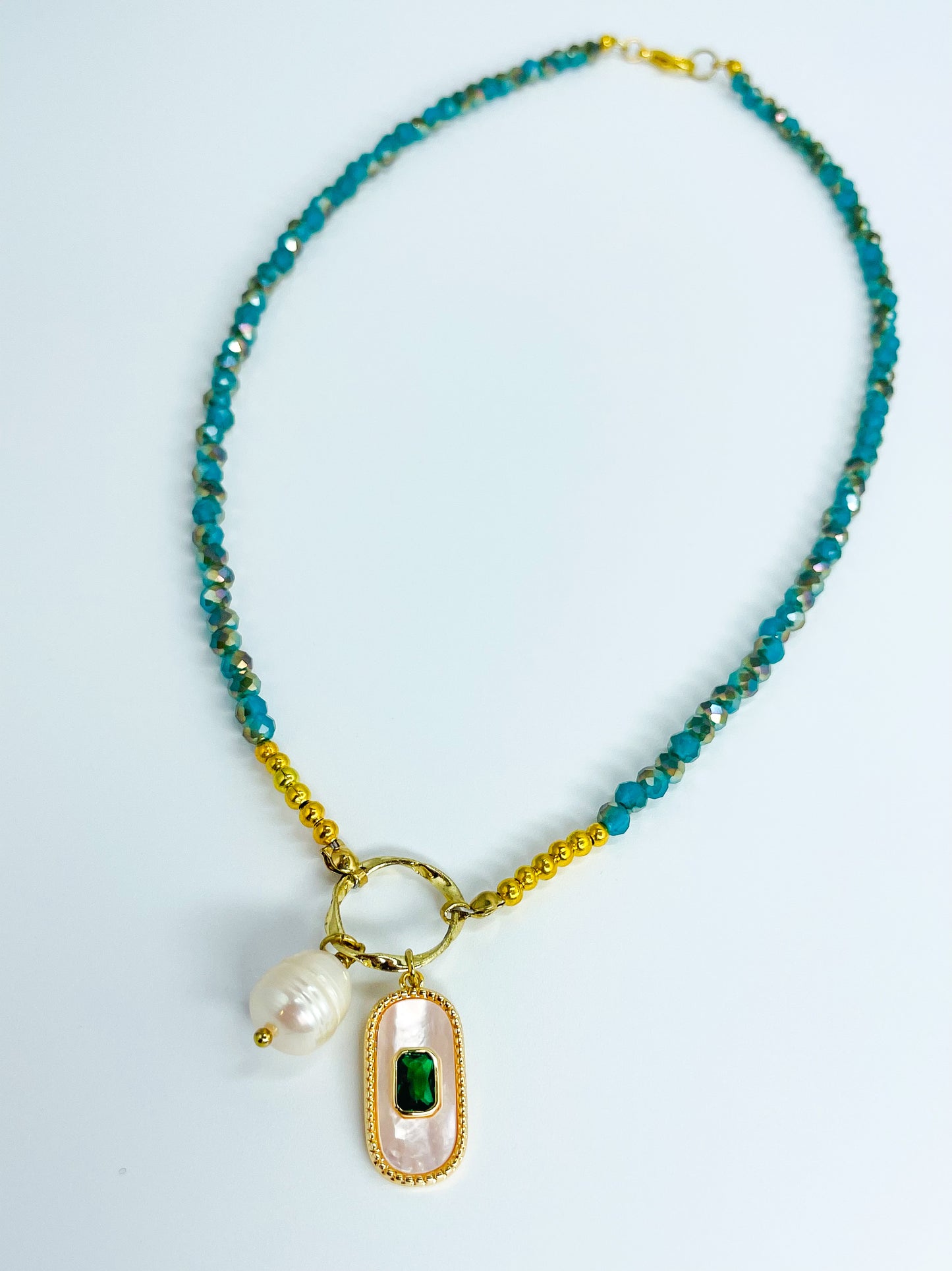 Gems of the Blue Sea Necklace