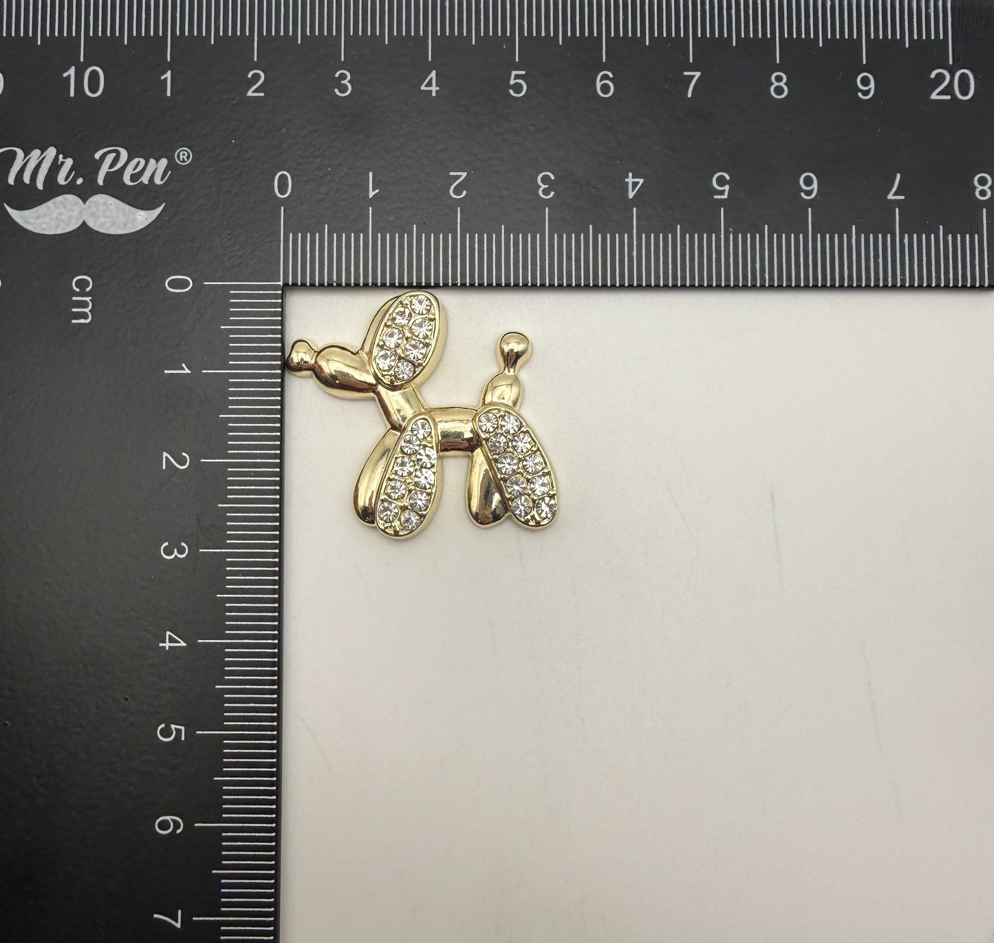 Gold & Silver Balloon Dog Metal DIY Charms