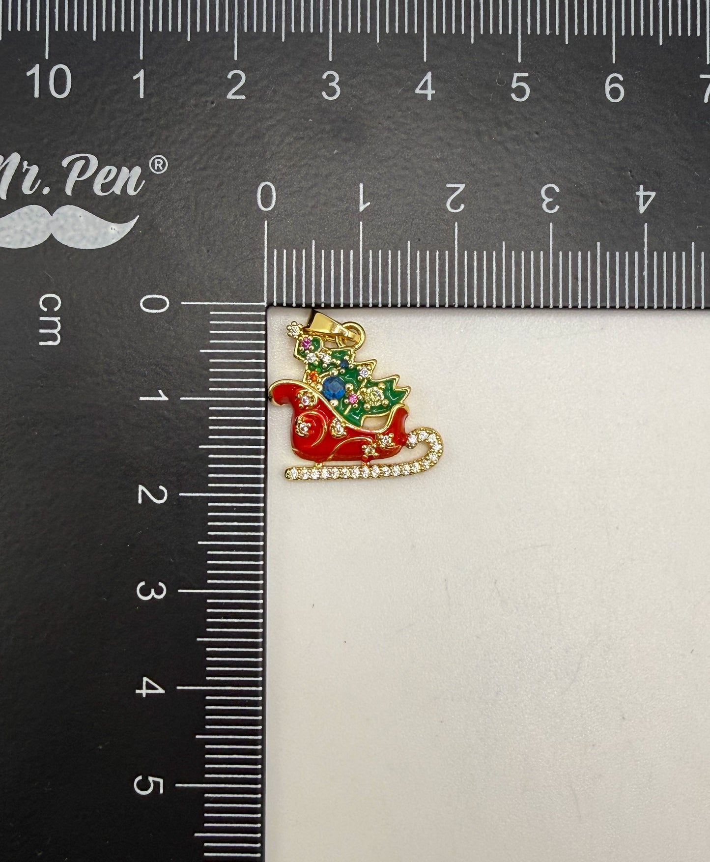 Santa’s Christmas Sleigh Pendant