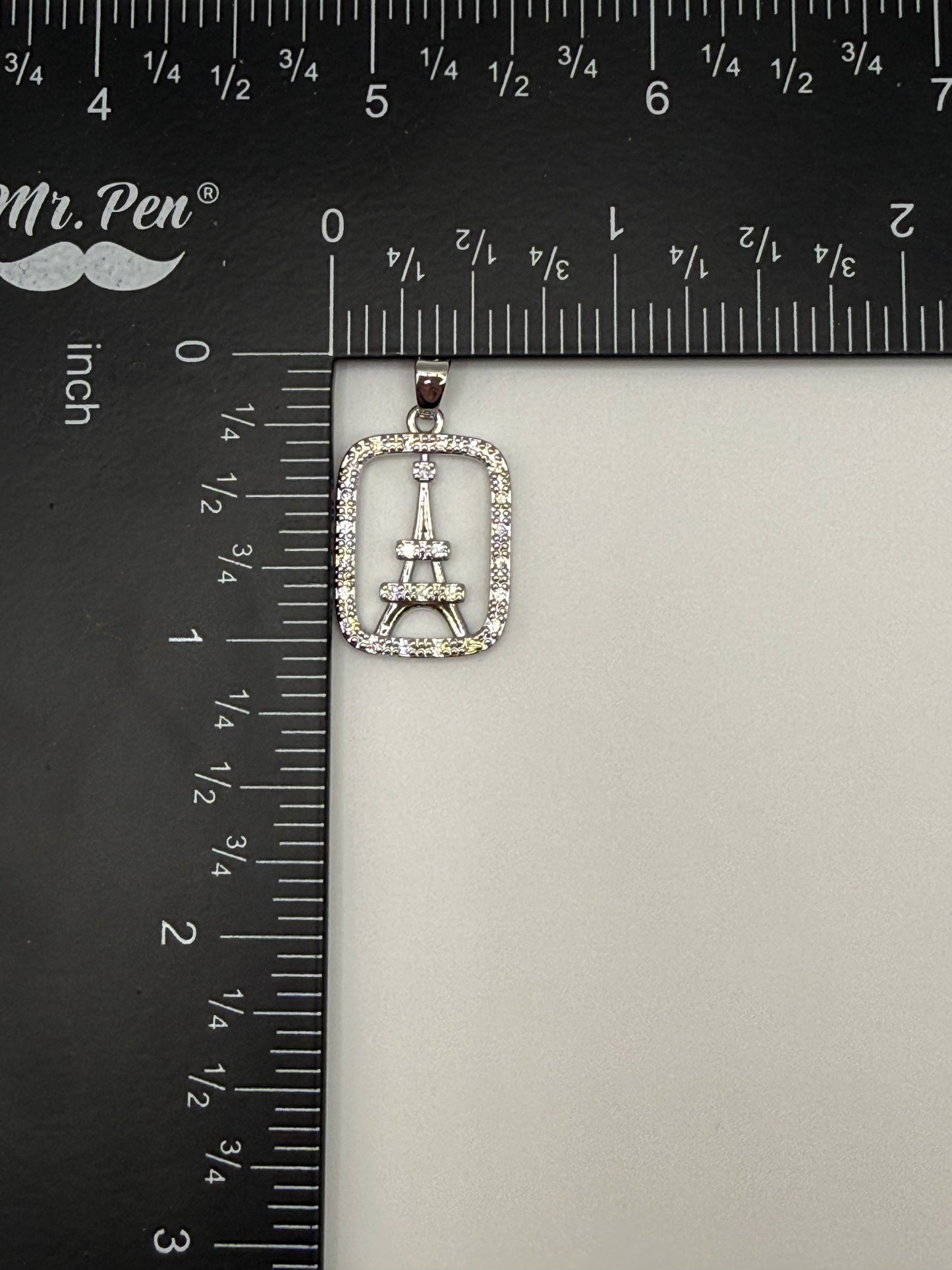Eiffel Tower Gold & Silver Charm Pendant