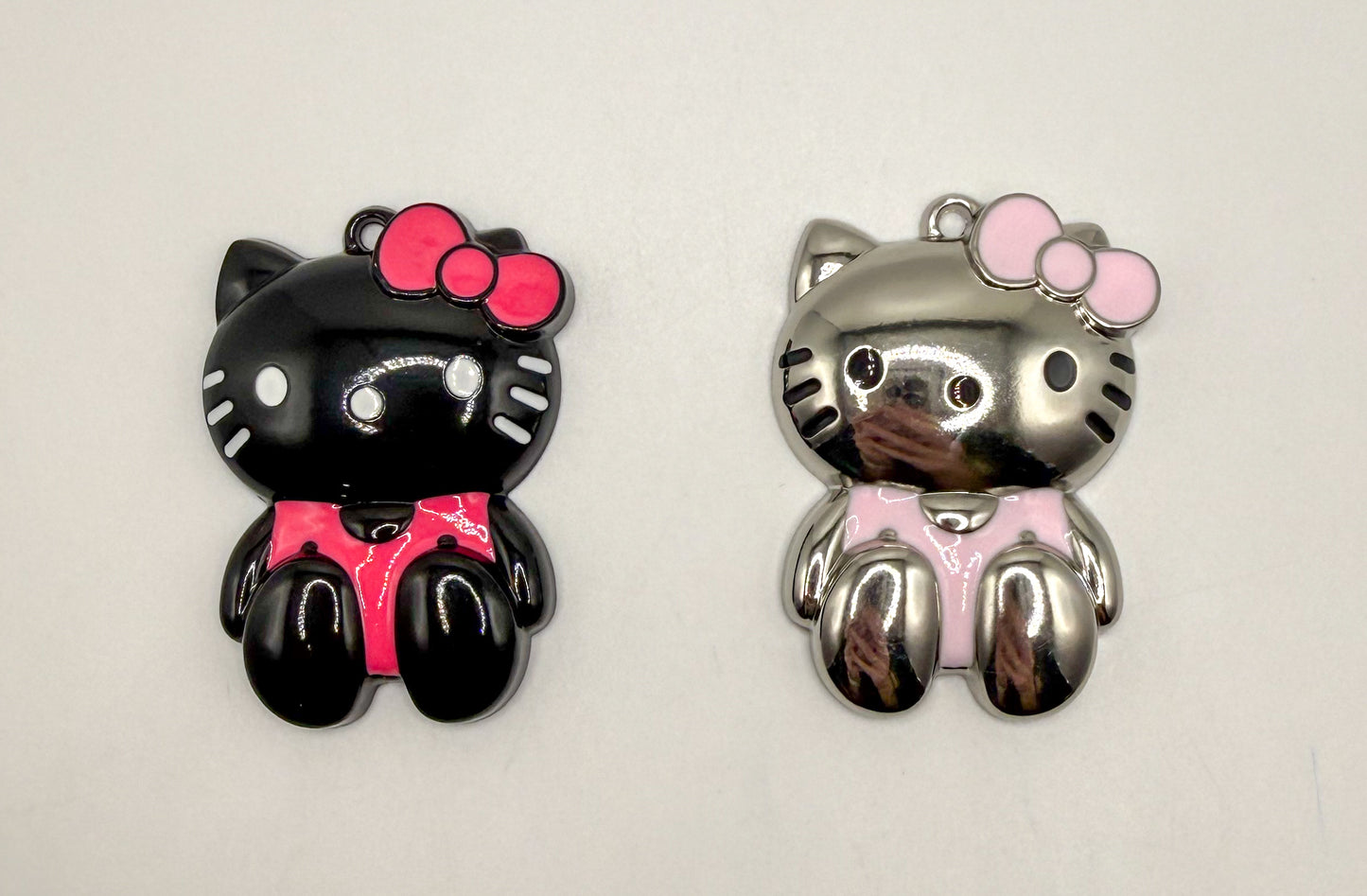 Metal Hello Kitty DIY Keychain Pendant Accessories