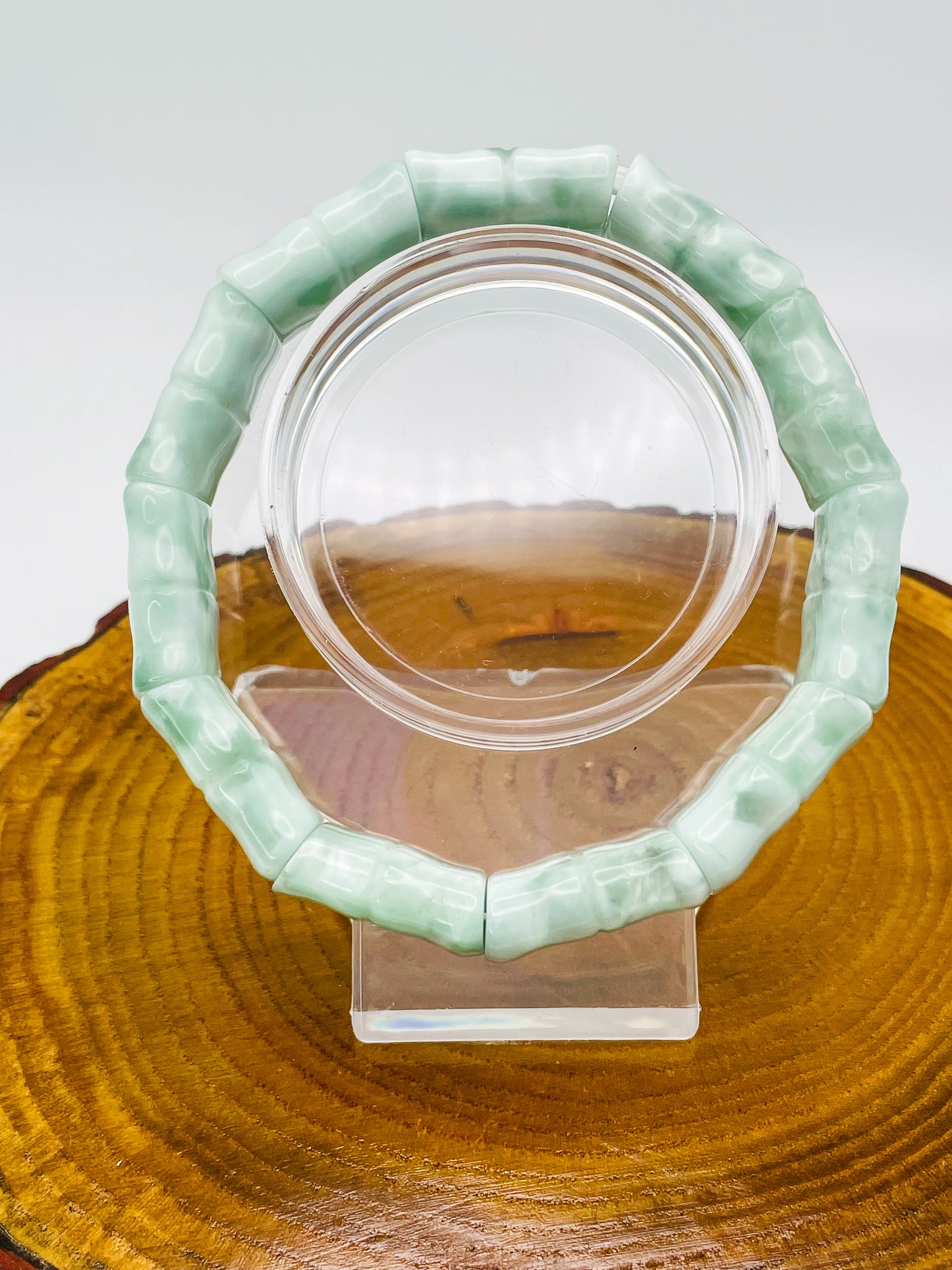 Natural Larimar Bangle Bracelet