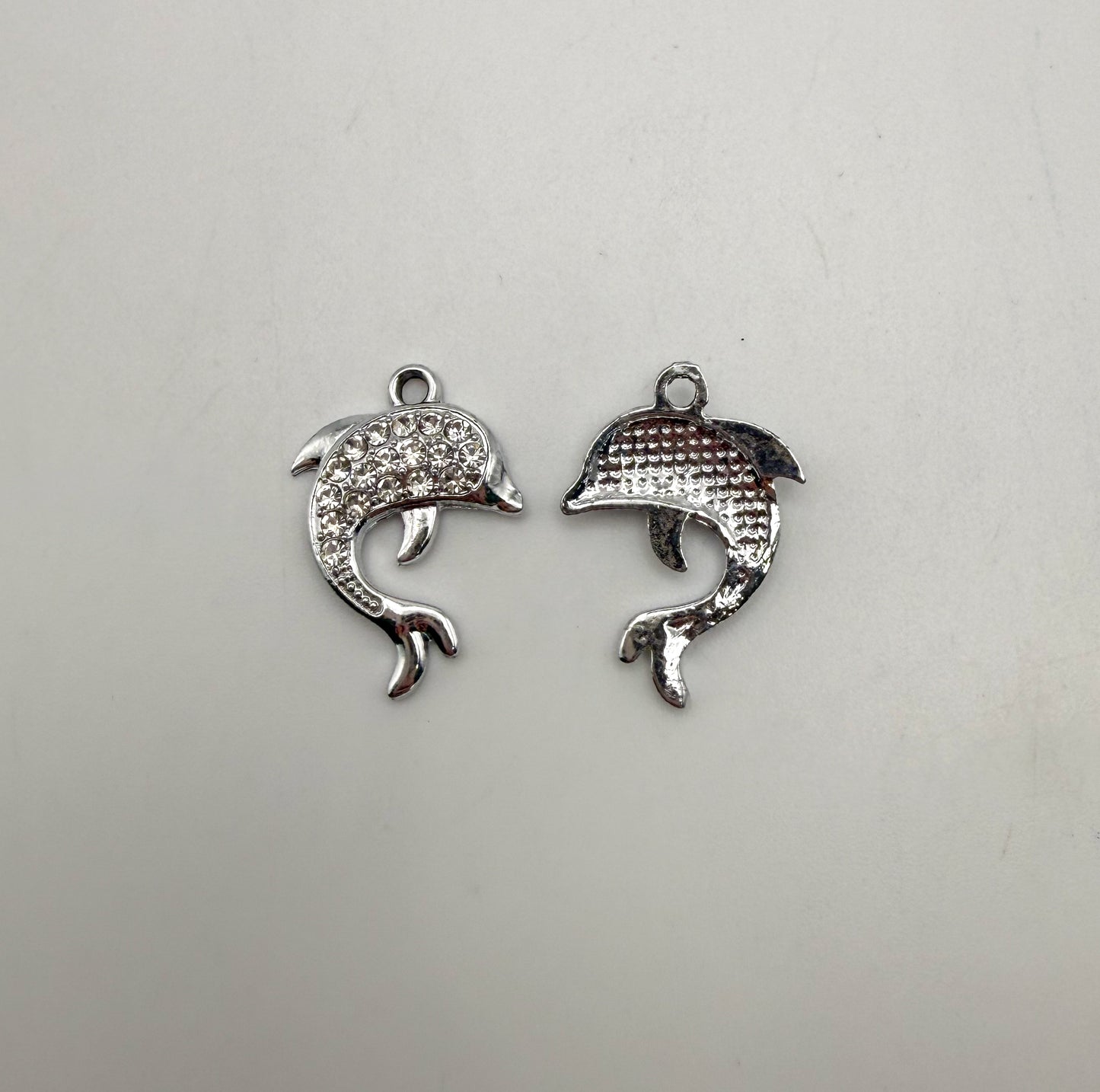 Gold Sparkly Dolphin DIY Charms