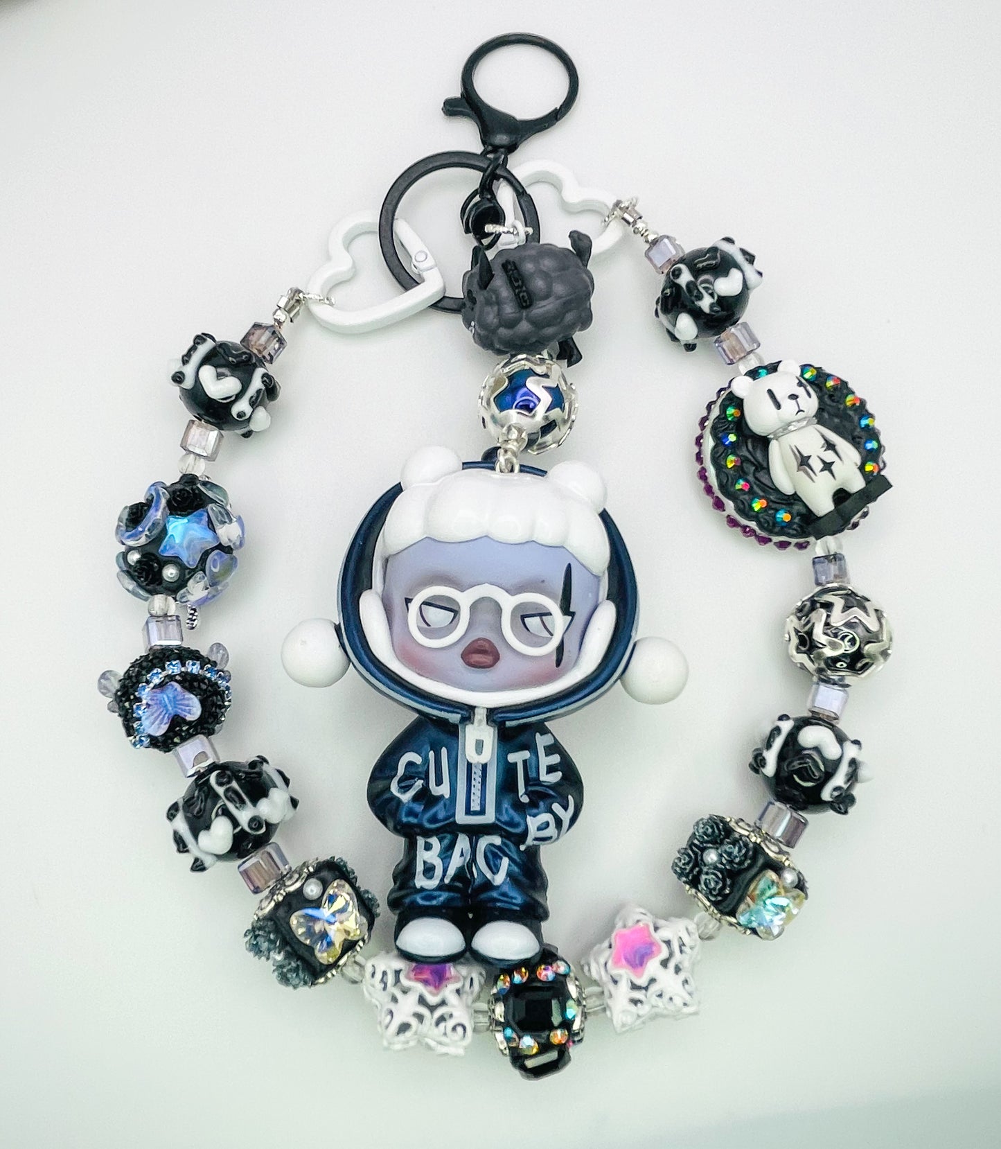 Pop Mart’s Skull Panda City of Night Secret Keychain Bag Charm