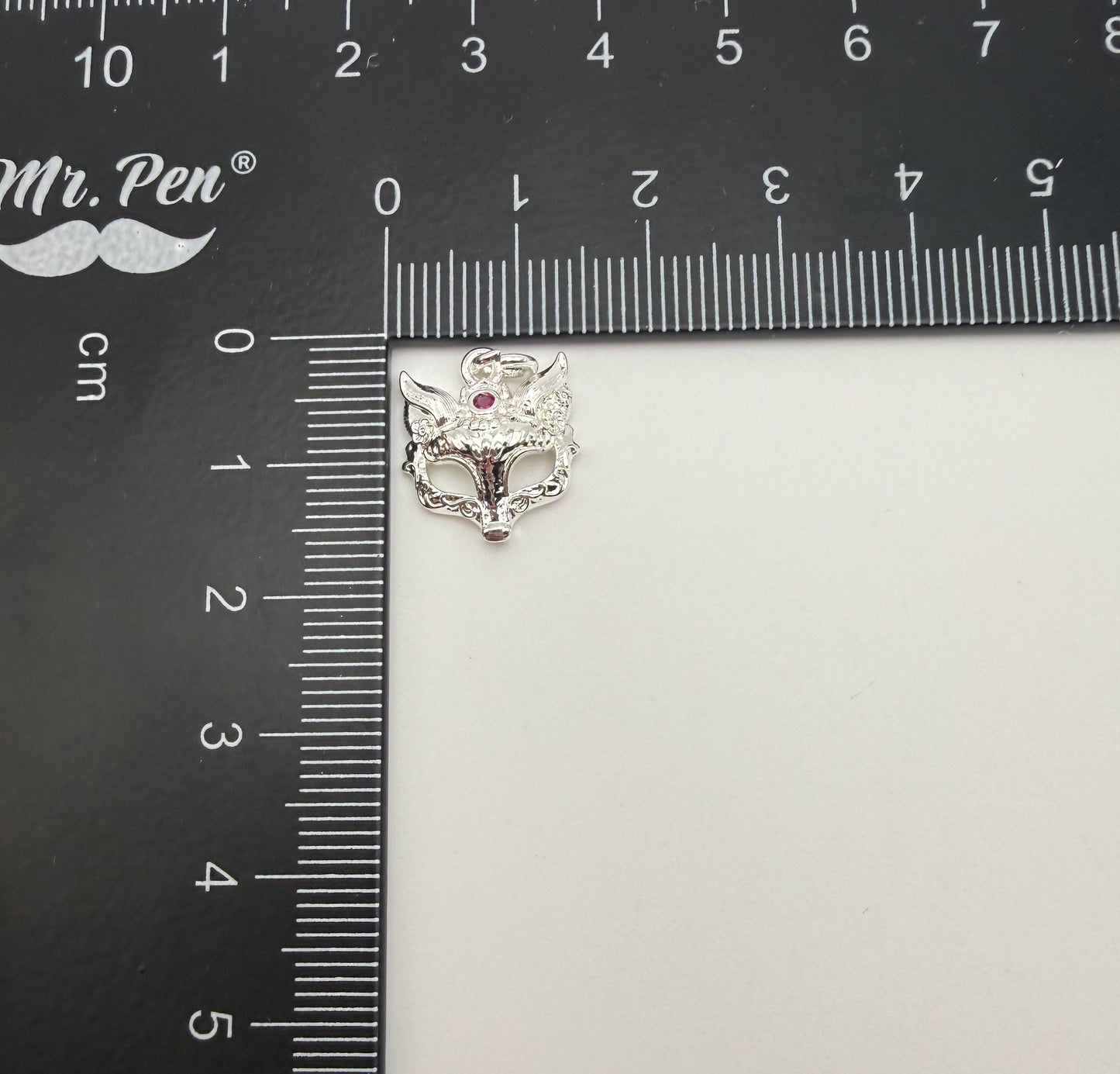 Gold & Silver Fox Mask Metal Charms