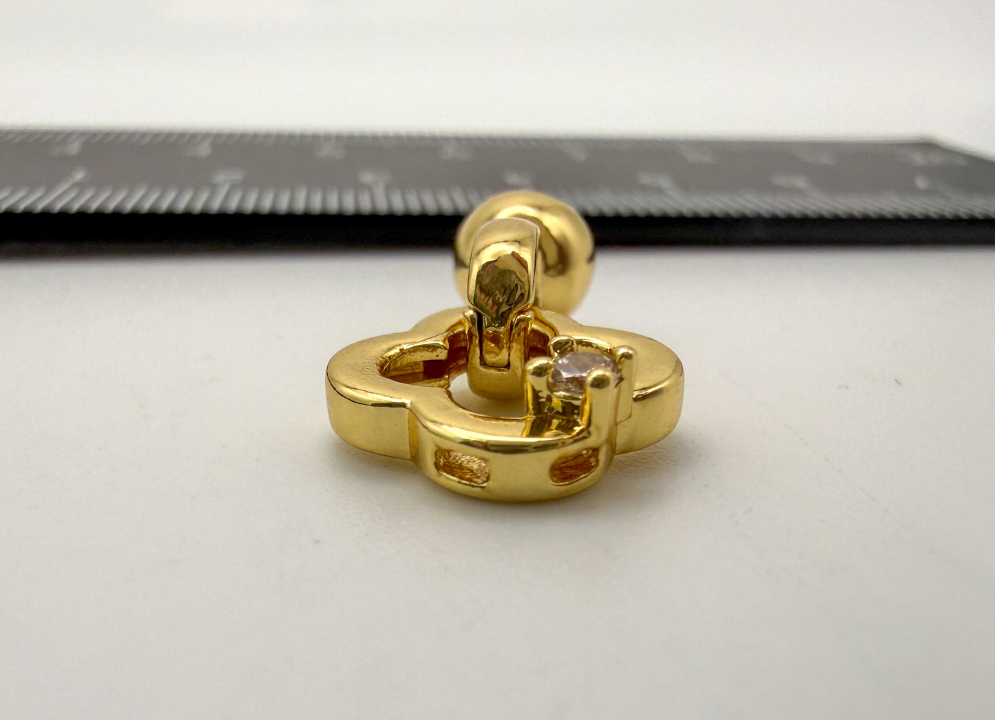 Clover Connector Clasp Gold or Silver