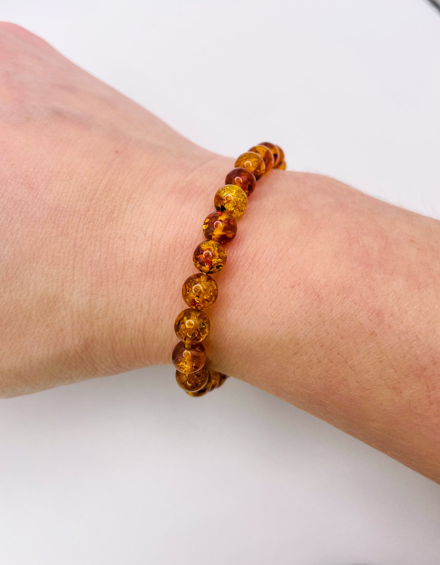 Natural Flower Amber Bracelets