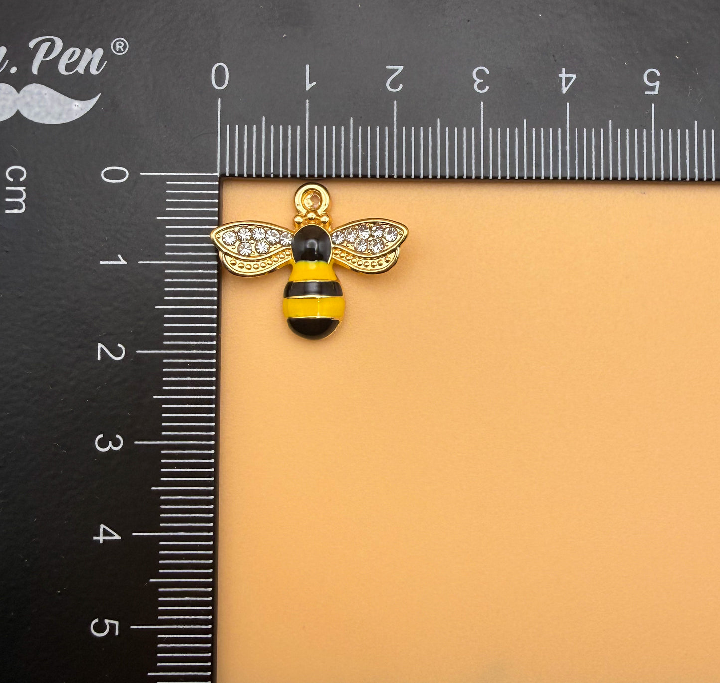 Gold 3D Bumble Bee Metal Charms