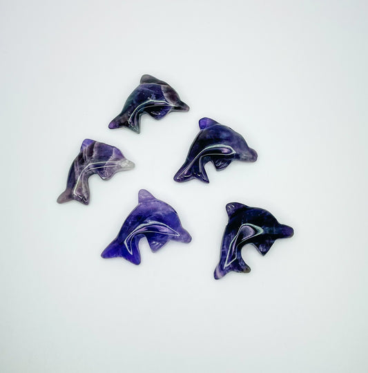 Dream Amethyst Dolphin Crystal Craving Beads