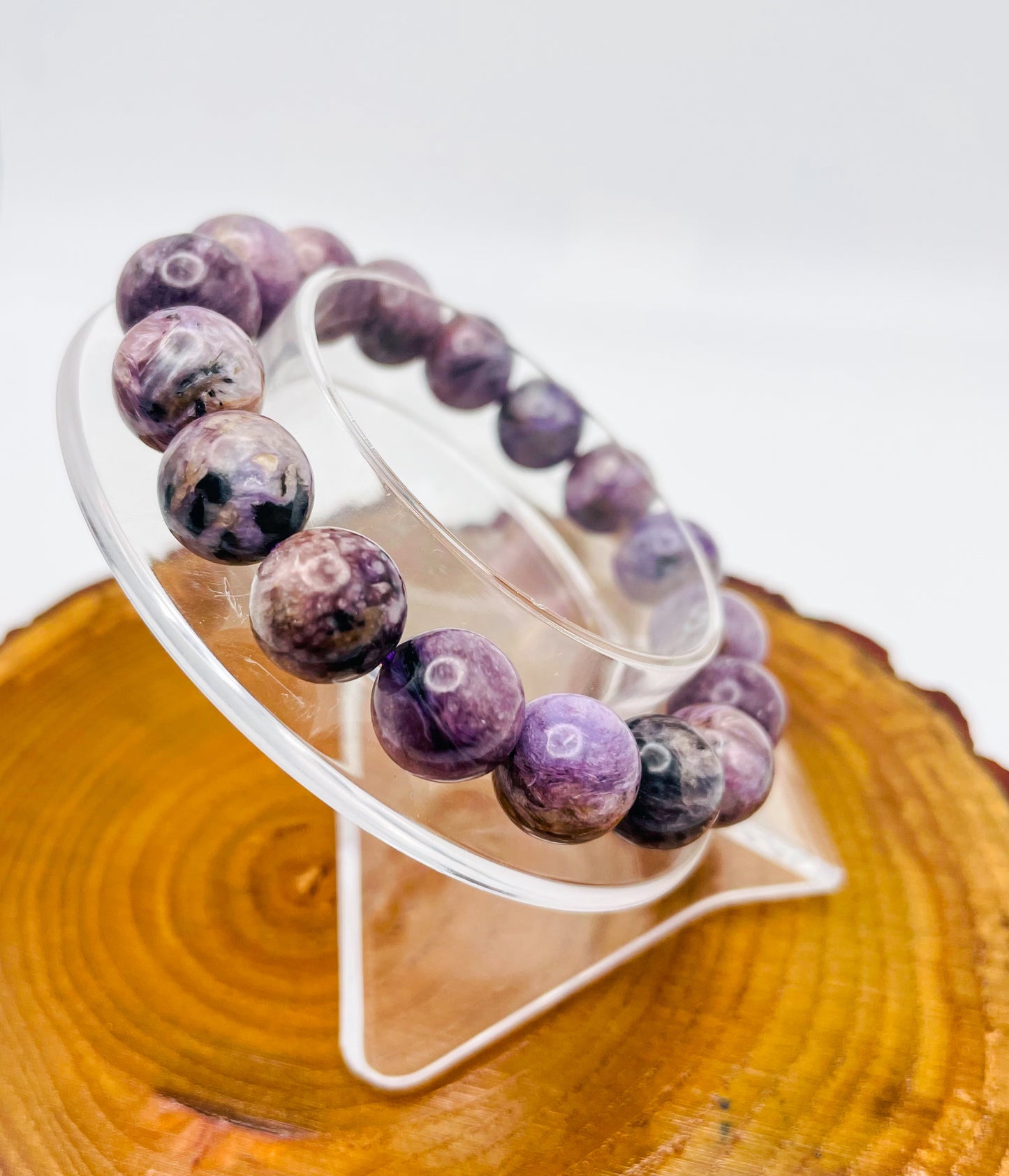 Natural Charoite Crystal Bracelet