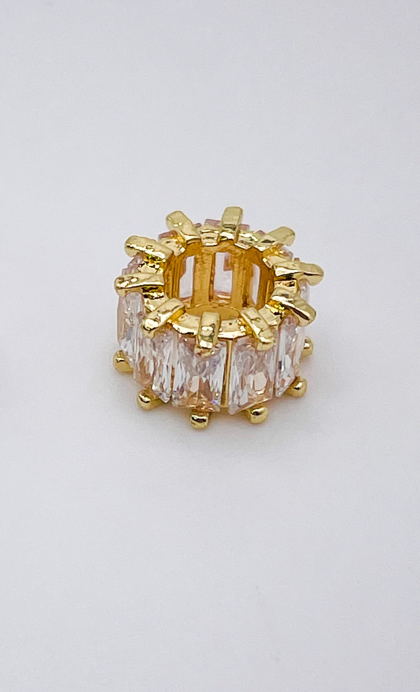 Zircon Spacer Charm Beads